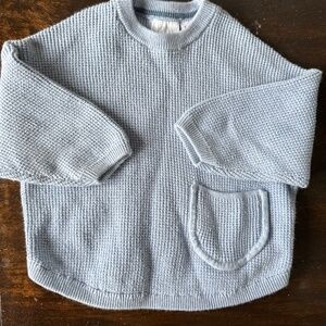Zara baby boy light blue knit sweater